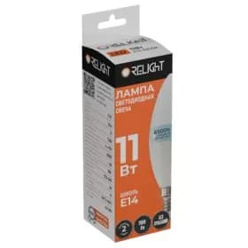 Лампа диодная свеча С37 11Вт E14 6500К 1100Лм Relight (100) RL3714-1165