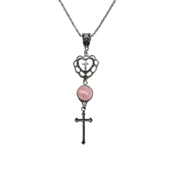 Готический каменный крест в форме сердца - 23