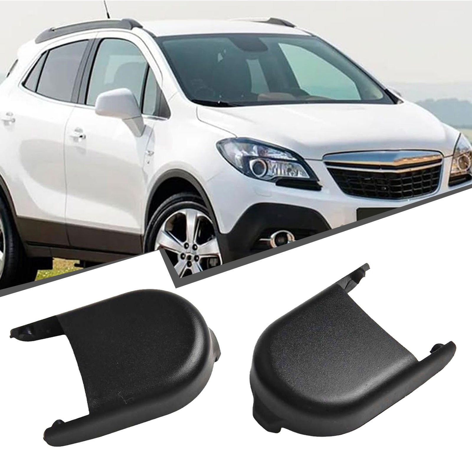 95271190 2 шт. черные крышки гаек переднего стеклоочистителя для Opel Mokka 2012-2018