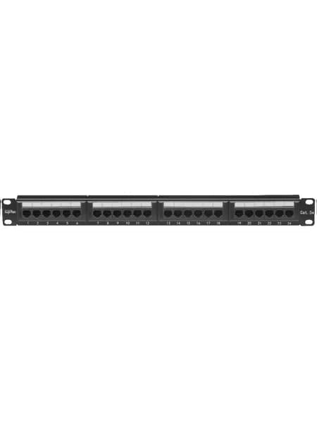 Коммутационная патч-панель неэкранированная SUPRLAN UTP 19" Cat.5е 24 порта RJ-45 1U