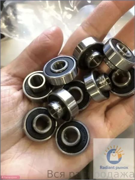 Подшипники 608 RS скоростные ABEC-11 (набор 2 шт) с выступающей втулкой на электросамокат, коляску, беговел, скейтборд