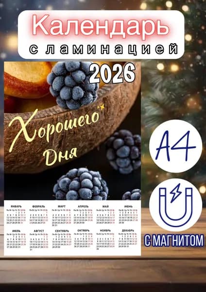 Календарь 2026 г., Настенный