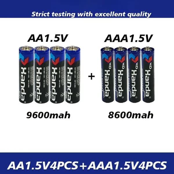2025New AA1.5V9600mah+AAA 1.5V8600mah одноразовая углеродная цинковая марганцевая сухая батарея подходит для небольших игрушек часы дистанционного управления