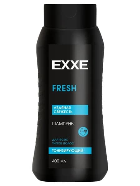 EXXE Шампунь для волос мужской Тонизирующий Men Fresh 400мл