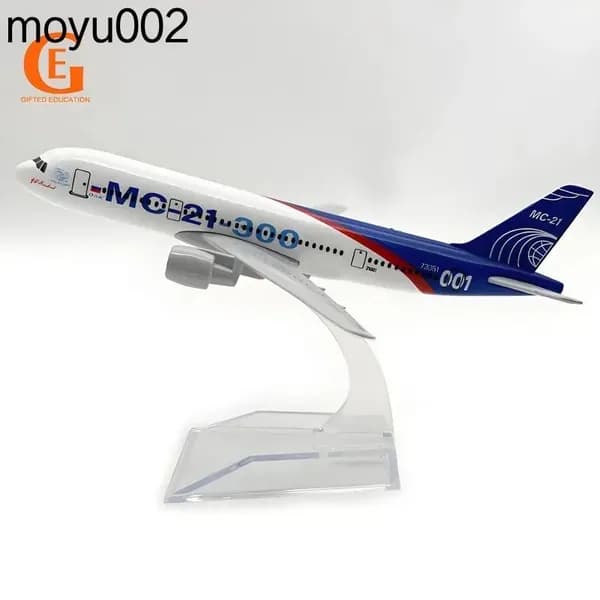 Металлическая Модель Самолета MC-21 Аэрофлота MC21, Российские Авиакомпании