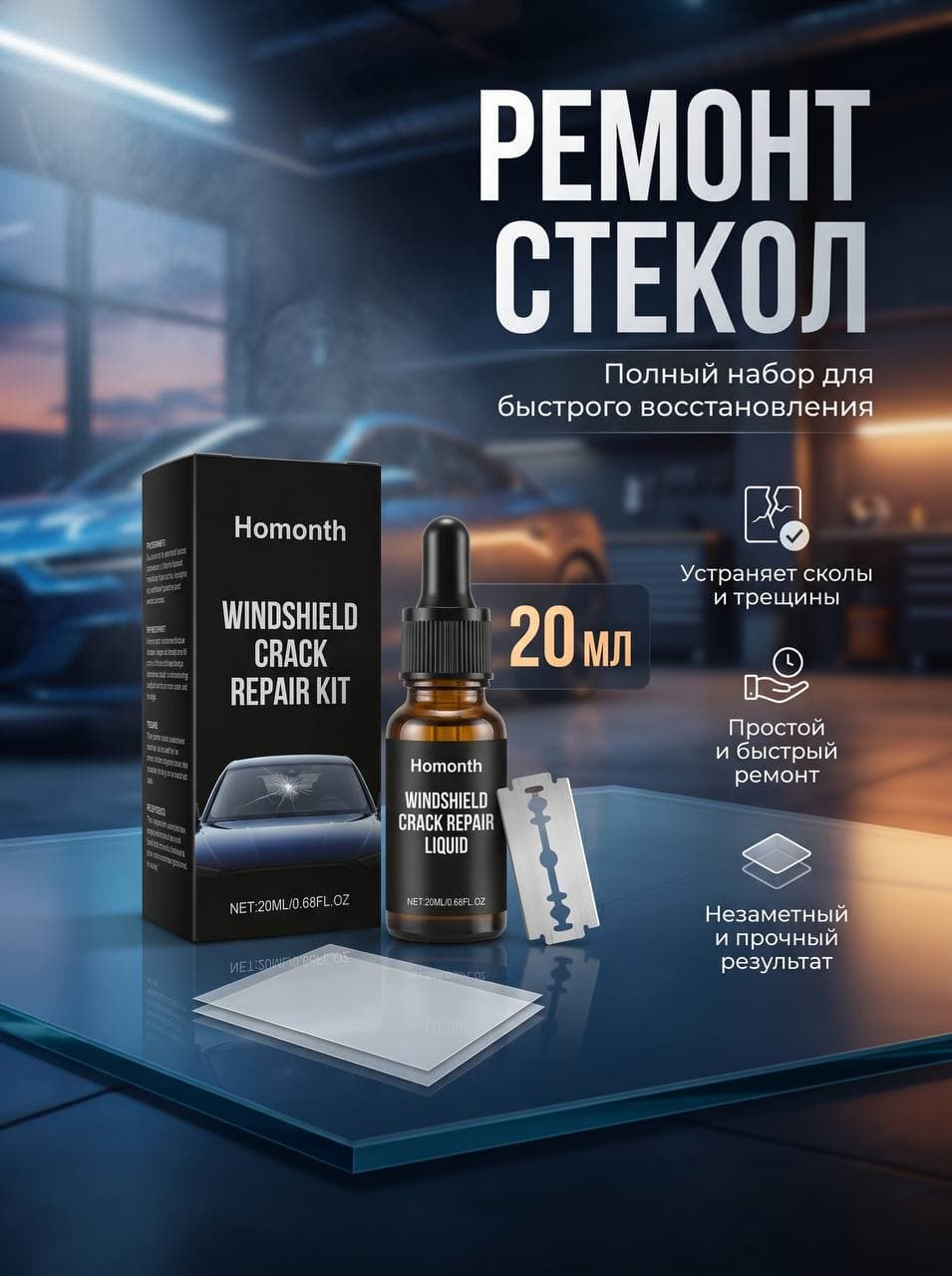 Набор автохимии Гель, 20 мл