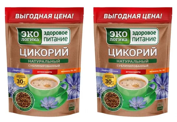 Экологика Цикорий сублимированный, 230 г, 2 уп