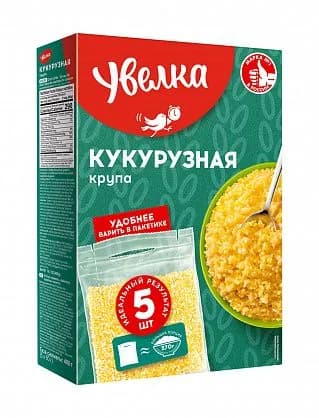 Крупа кукурузная в варочных пакетиках Увелка, 400г х2шт