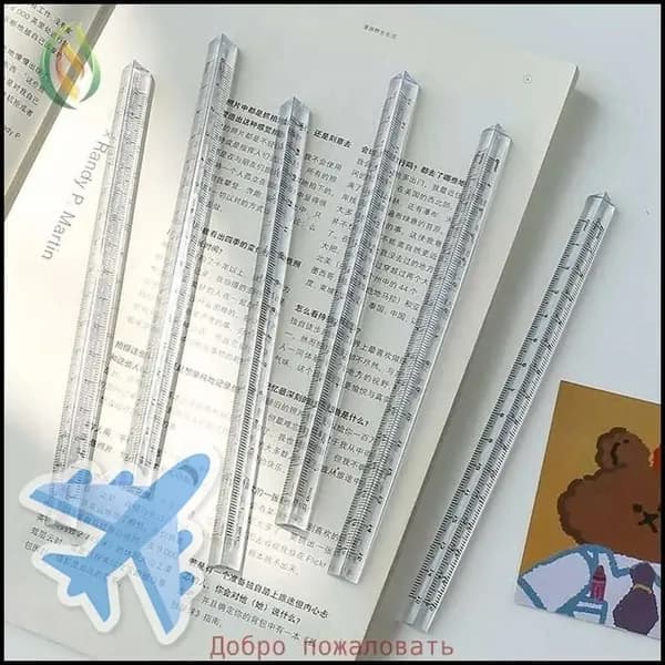 15cm / 20cm Треугольник для студентов Прозрачная линейка