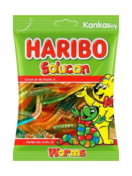 HARIBO мармелад жевательный Worms (Червячки) 2 шт х 80г Турция