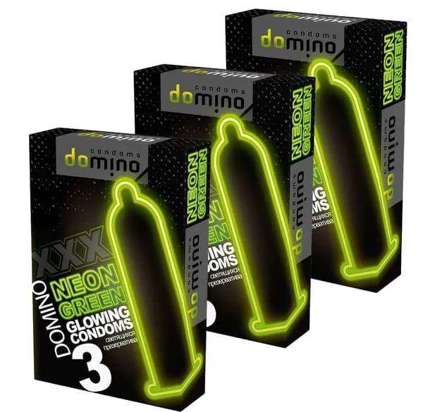 Презервативы Domino Neon Green 9 шт