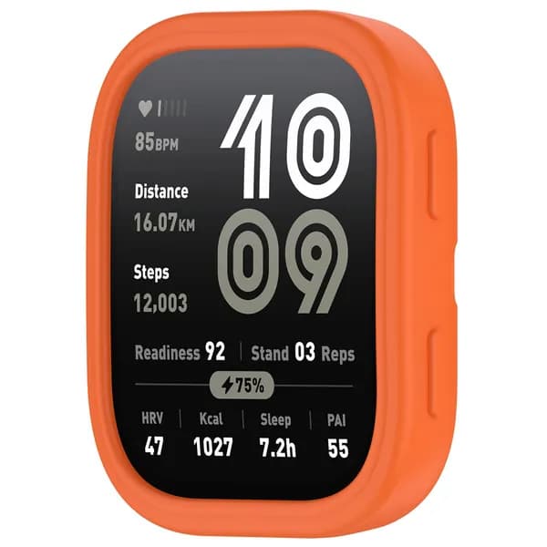Для Huami Amazfit Bip 6 силиконовый защитный чехол с рамкой мягкая оболочка
