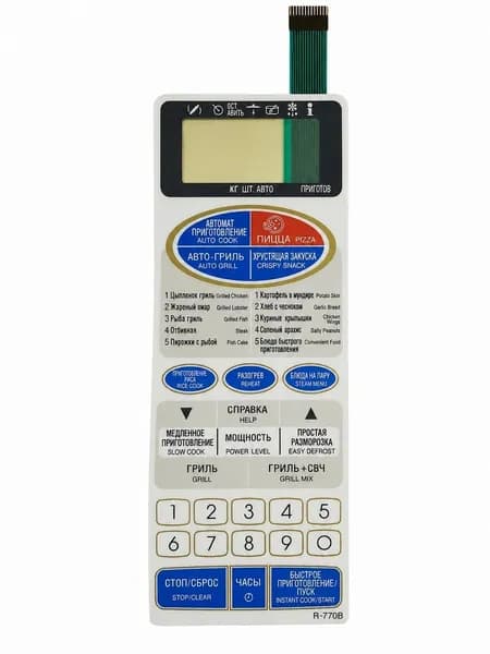 Sharp FUNTKA861WRE0 сенсорная панель для микроволновой СВЧ печи R-770B бежевый