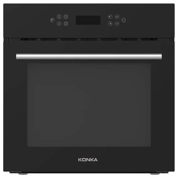 Духовой шкаф электрический KONKA K60ZK06(WE), 70 л, конвекция, гриль, 10 режимов, LED дисплей, телескопические направляющие, черный