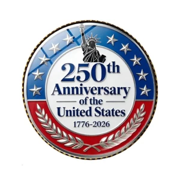 Значок-булавка 250 лет США , Медь - 8
