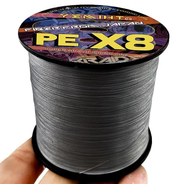 Леска X8, 100 м, серый