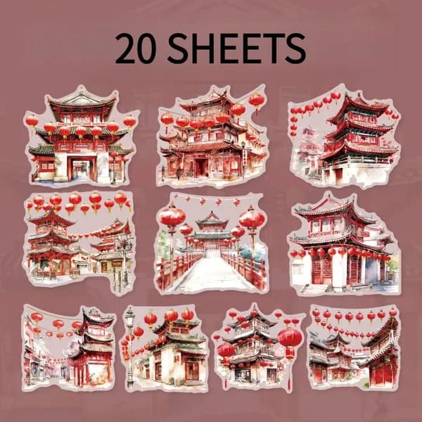Наклейки, листов: 20
