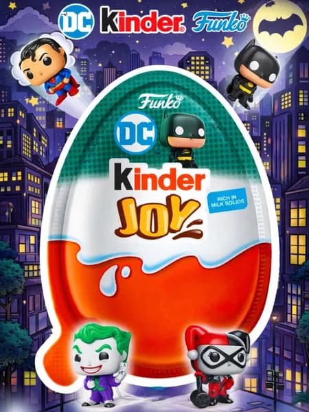 Шоколадное яйцо Киндер Joy DC Super Heroes