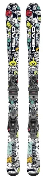 Горные лыжи HEAD Monster Easy JRS white-black 117 + 4.5 GW