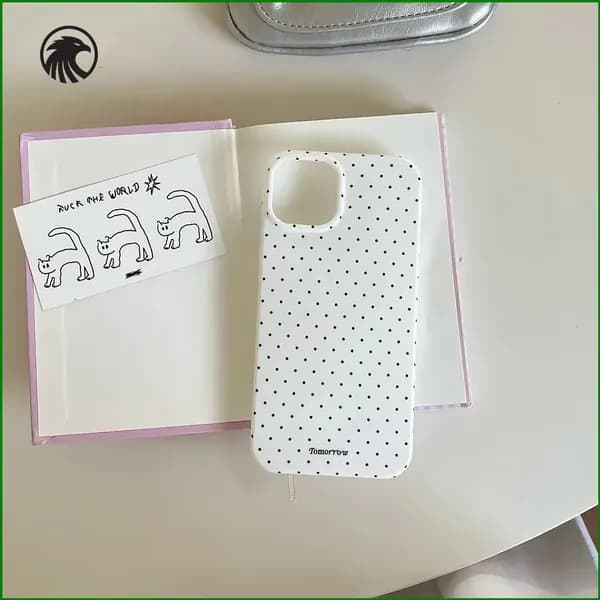Мягкий чехол для iPhone 11 в горошек, много цветов