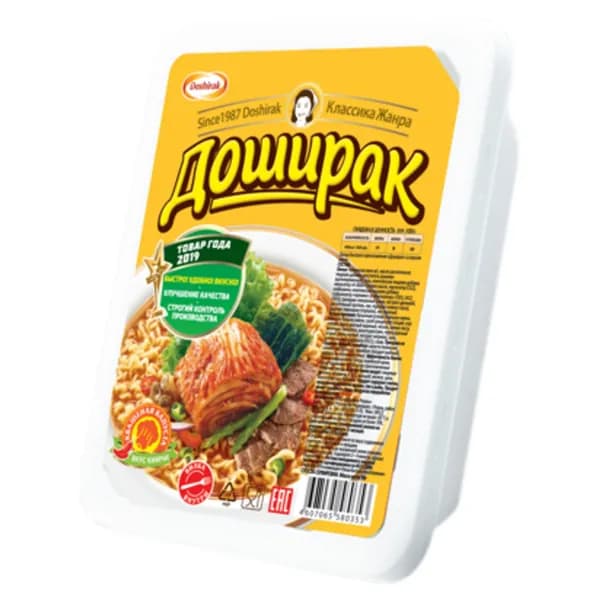 Лапша Doshirak со вкусом кимчи быстрого приготовления 90 г