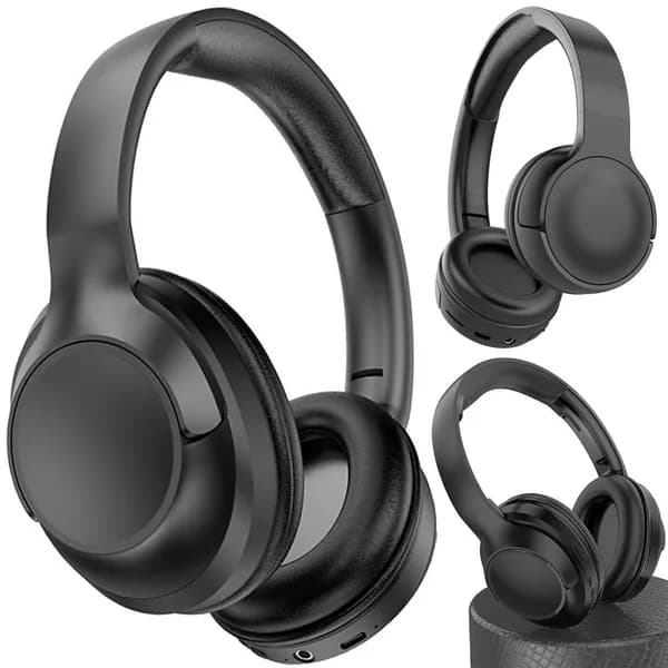 milochic Наушники беспроводные с микрофоном C-2251, Bluetooth, USB Type-C, черный