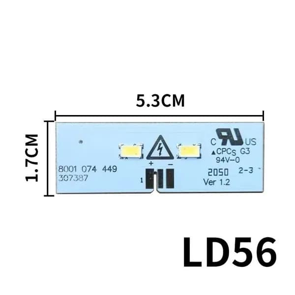 LD56/Подходит для светодиодных ламп Siemens Bosch; принадлежности для холодильника белого цвета; 1 шт.