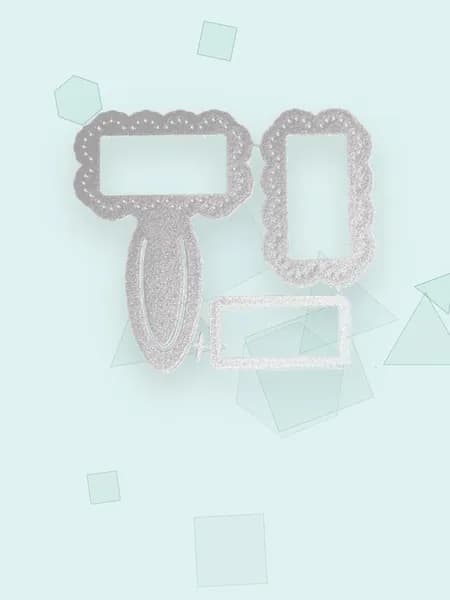 Металлические трафареты для вырезания сетки для скрапбукинга, - Прямоугольный Бумажный зажим