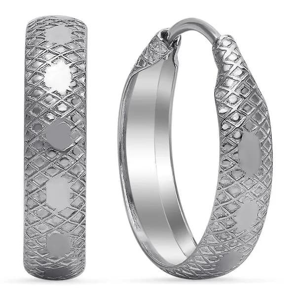 Серьги конго женские серебро 925 пробы 585GOLD