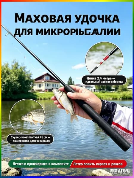 Удилище, рабочая длина:  240 см , до 20 гр