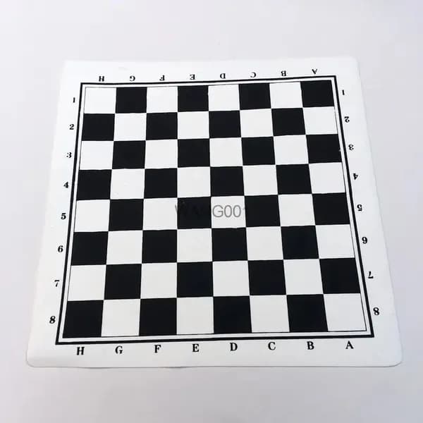 Шахматная доска виниловая без фигур, доска для шахмат 43*43