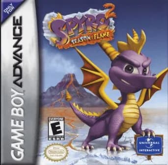 Игровой картридж Spyro 2 - Season Of Flame (Спайро 2 - Сезон Пламени) GBA, рус.версия (Platinum) 64X-001