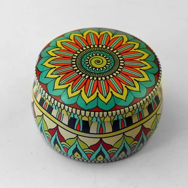 Жестяная коробка для чая, свечей и конфет