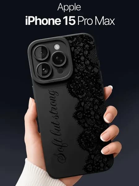 Чехол на iPhone 15 Pro Max с кружевом