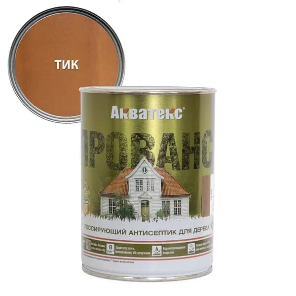 Пропитка декоративно-защитная, алкидная тик 0,75 л