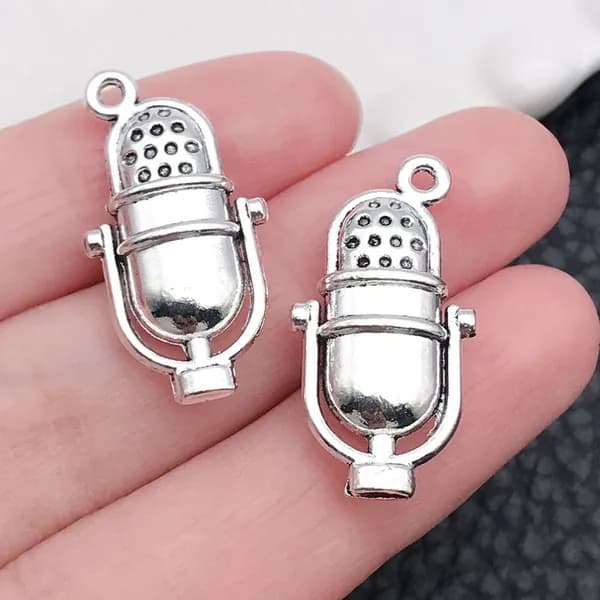 Ретро-подвеска с музыкальным символом музыкального инструмента 10pcs