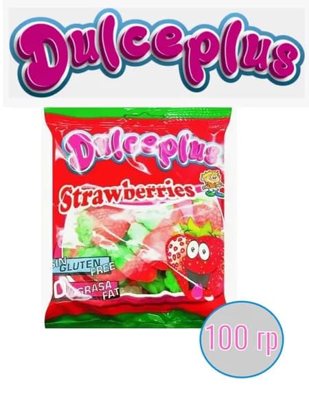 Мармелад жевательный Клубника , 100 гр