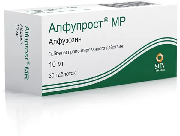 Алфупрост МР, таблетки 10 мг, 30 шт.