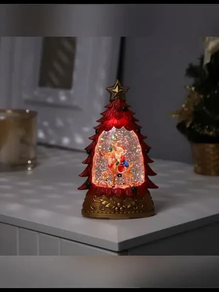 Светодиодная новогодняя фигура Дед Мороз на олене