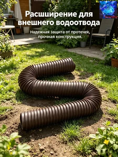 Наружная дренажная труба для дождевой воды, телескопическая удлинительная дренажная труба, 1,4 м