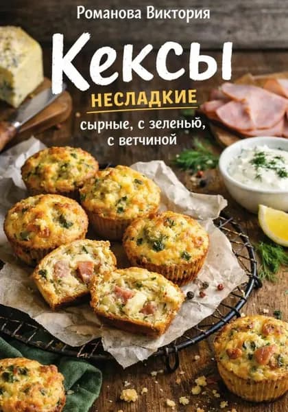 Кексы несладкие: сырные, с зеленью, с ветчиной | Романова Виктория Алексеевна | Электронная книга