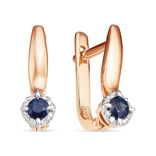 Серьги из красного золота Vesna jewelry 2409-151-03-00
