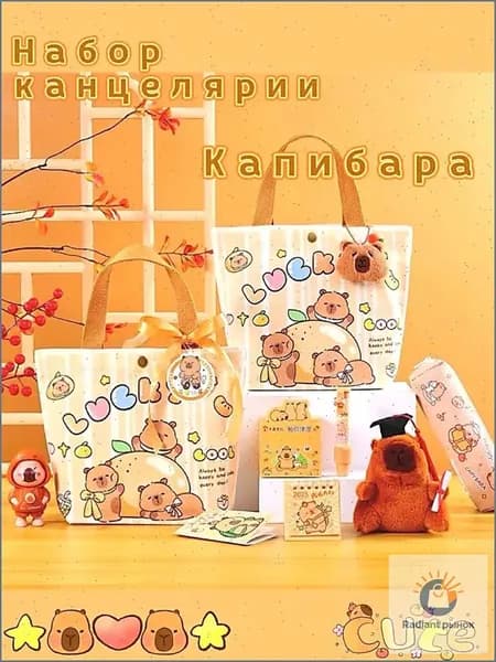 Качественный презентнабор Капибара для детей