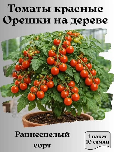 Томаты красные Орешки на дереве, семена, 10 шт.