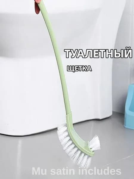 Насадка на ершик для унитаза "Насадка на ершик для унитаза, зеленая, пластиковая", 1 шт