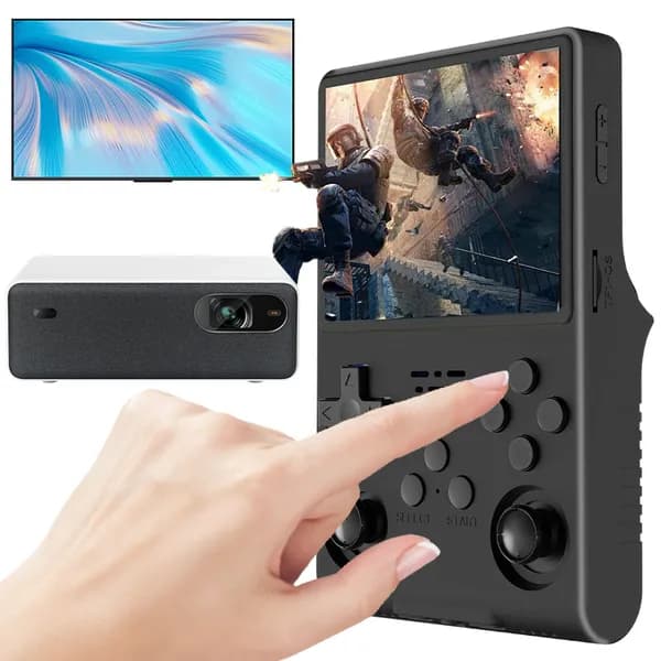 Портативная игровая консоль R40S с 3,5-дюймовым IPS-экраном и аккумулятором 3000 мА ч