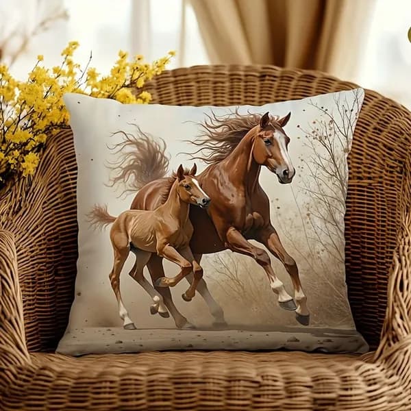 Наволочка декоративная 45x45 см 1 шт хаки