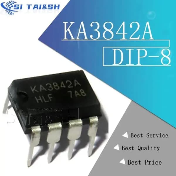 10шт KA3842 KA3842A UC / TL3842 r / DIP8 ic чип Электронные компоненты BOM
