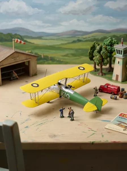 Цветная сборная модель Самолёт-разведчик Vought O2U Corsair 1:48 ВМФ Великобритании