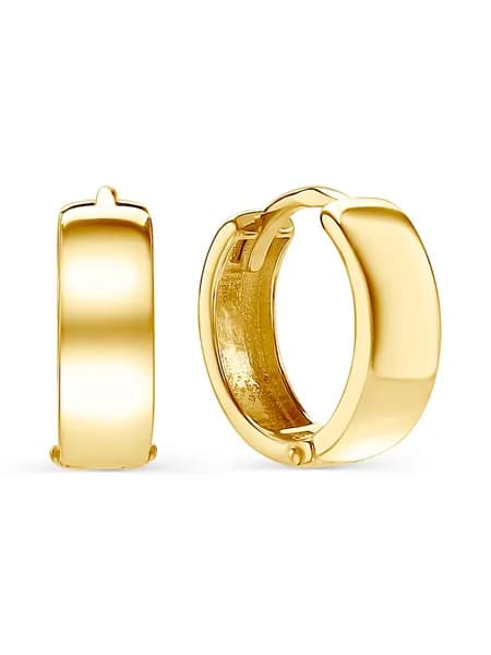 GOLDEN CITY Серьги ювелирные Классические Серебро позолоченное 925 пробы